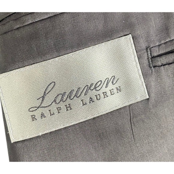 Ralph Lauren 44 Long Cashmere Wool Overcoat Blazer Jacket Mens Gray 44L EUC - Picture 6 of 9